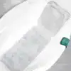 Badkarsmatta XXL med kudde, genomskinlig, för badkar, med textil och kudde i grön färg.