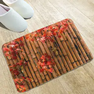 Badrumsmatta Bambu Löv