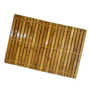 Badrumsmatta Bambu Mörk