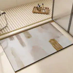 Badrumsmatta Diatomit Beige Konst
