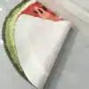 Badrumsmatta Kiwi, vattenavvisande och färgglad vattenmelon, lämplig för badrum.