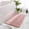 Badrumsmatta med marmormönster i rosa och guld, idealisk för badrummet med stil och funktion.