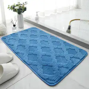 Badrumsmatta Mikrofiber Blå