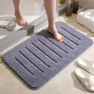 Badrumsmatta Mikrofiber Grå