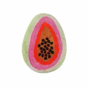 Badrumsmatta Papaya