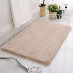 Beige Badrumsmatta