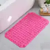 Halkmatta Dusch Beige, rosa, antiskrid, badrumsmatta med prickig textur.