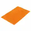 Orange badrumsmatta med mjuk chenilletextur, perfekt för badrummet.