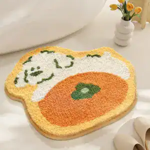Orange Badrumsmatta Frukt