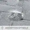 Badrumsmatta med flätmönster, grå färg, optimal absorption, vattenabsorption testad.